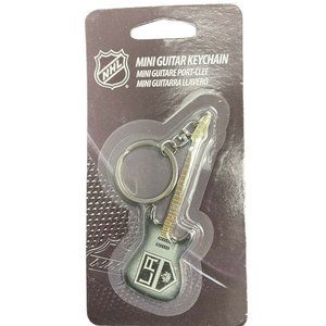 LOS ANGELES KINGS MINI GUITAR KEYCHAIN WOODROW NEW LICENSED NHL